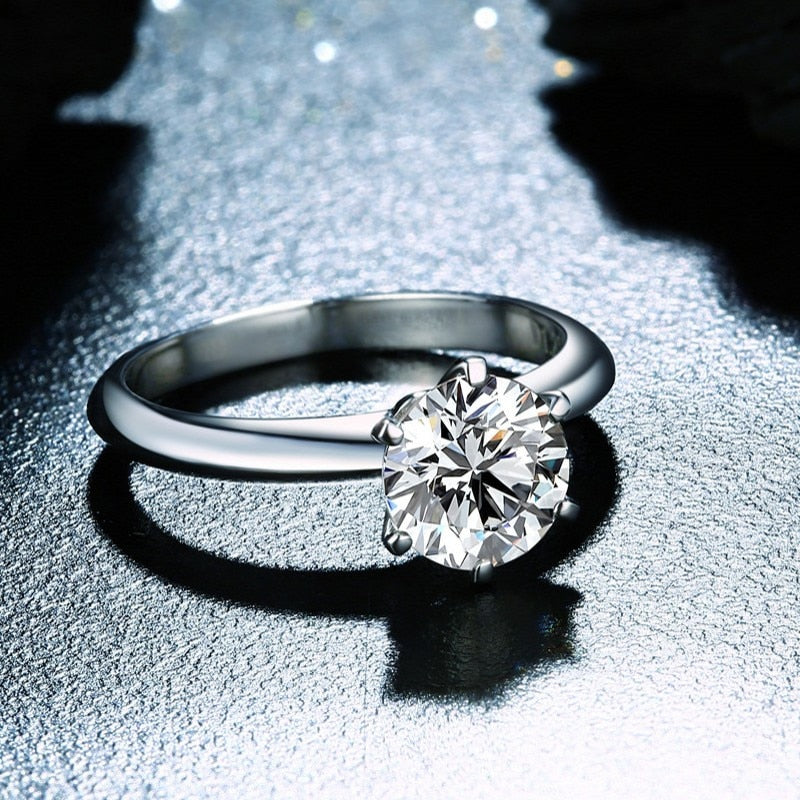 Moissanite 1ct Solitaire Ring