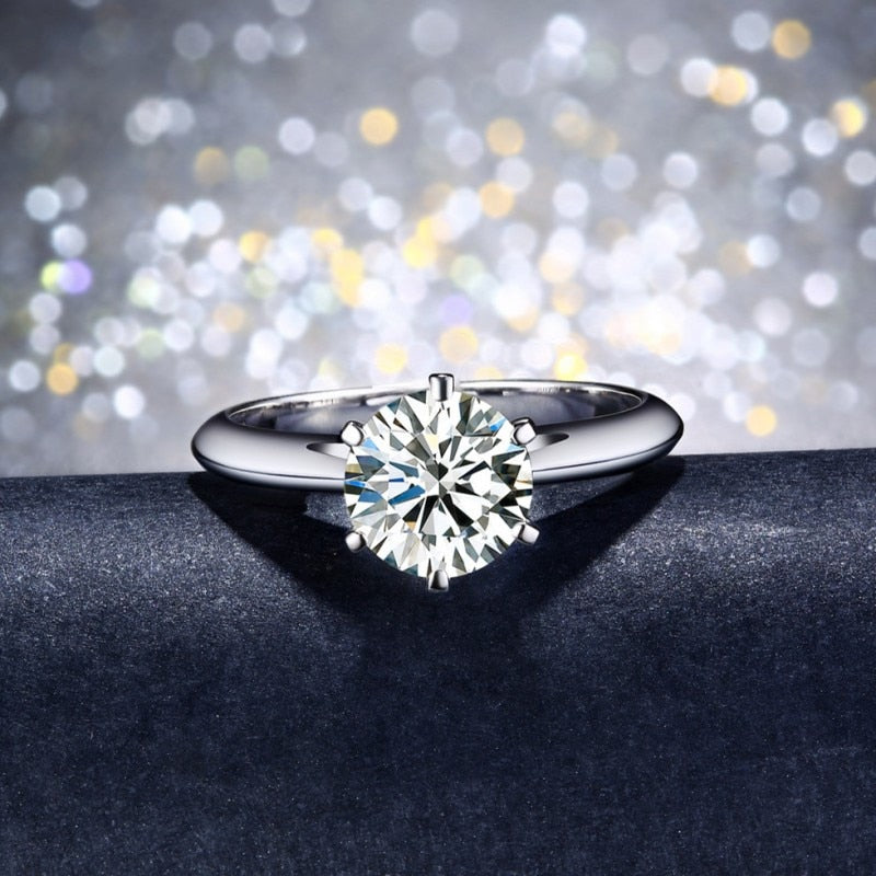 Moissanite 1ct Solitaire Ring